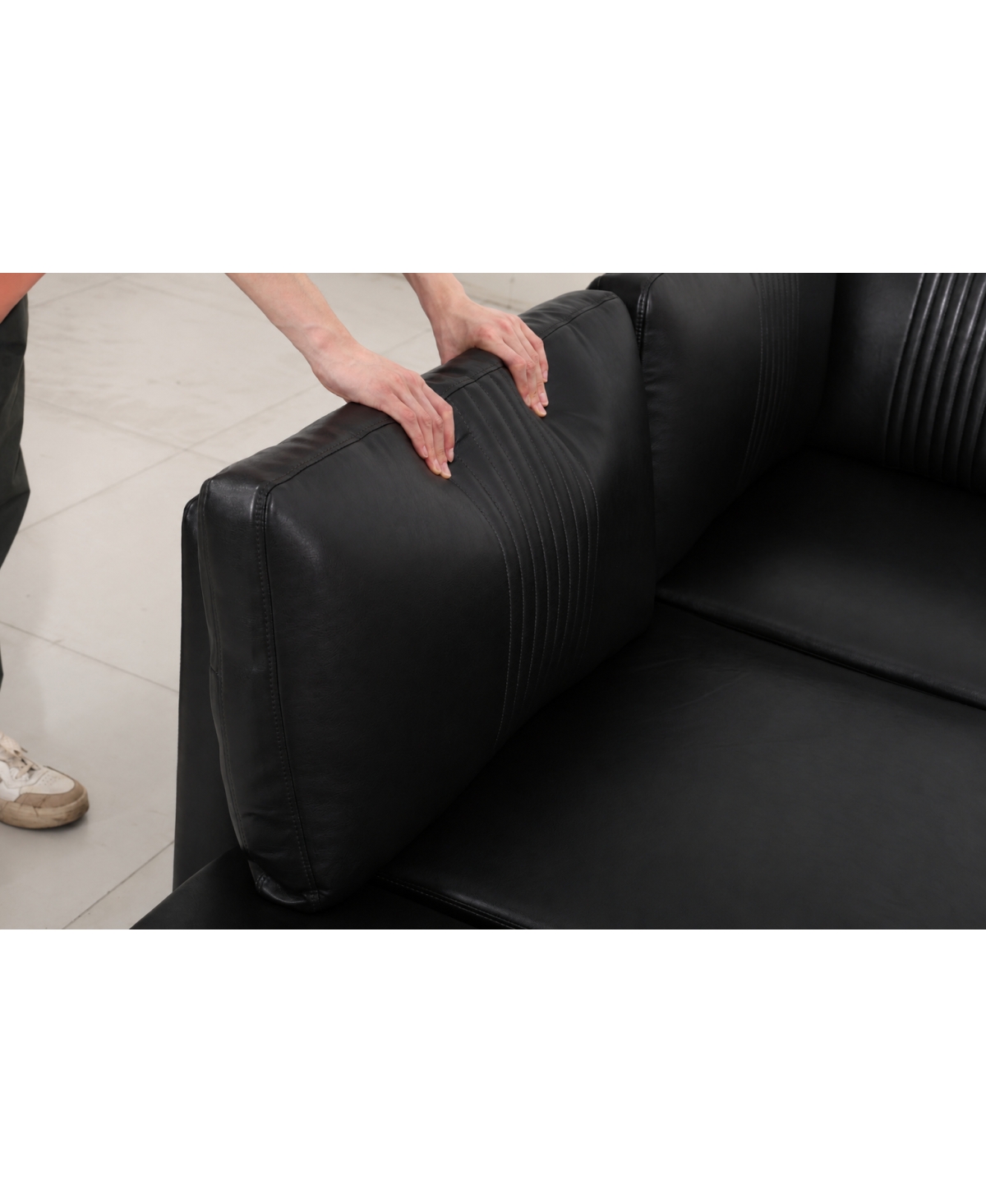 Streamdale Furniture Flexible Modular Pu Sofa with Storage and Sleeper Function