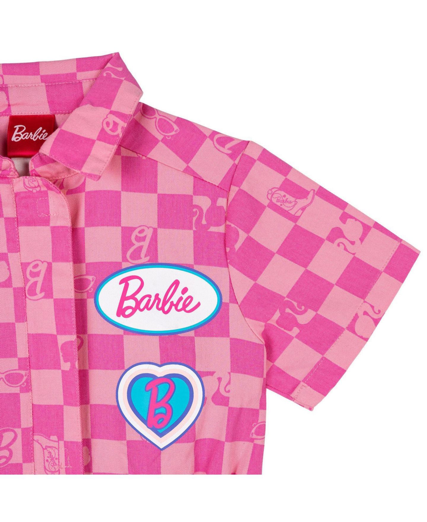 Barbie Baby Girls (12M to 18 M) Cosplay Zip-Up One Piece, цвет: Розовый — фото 2