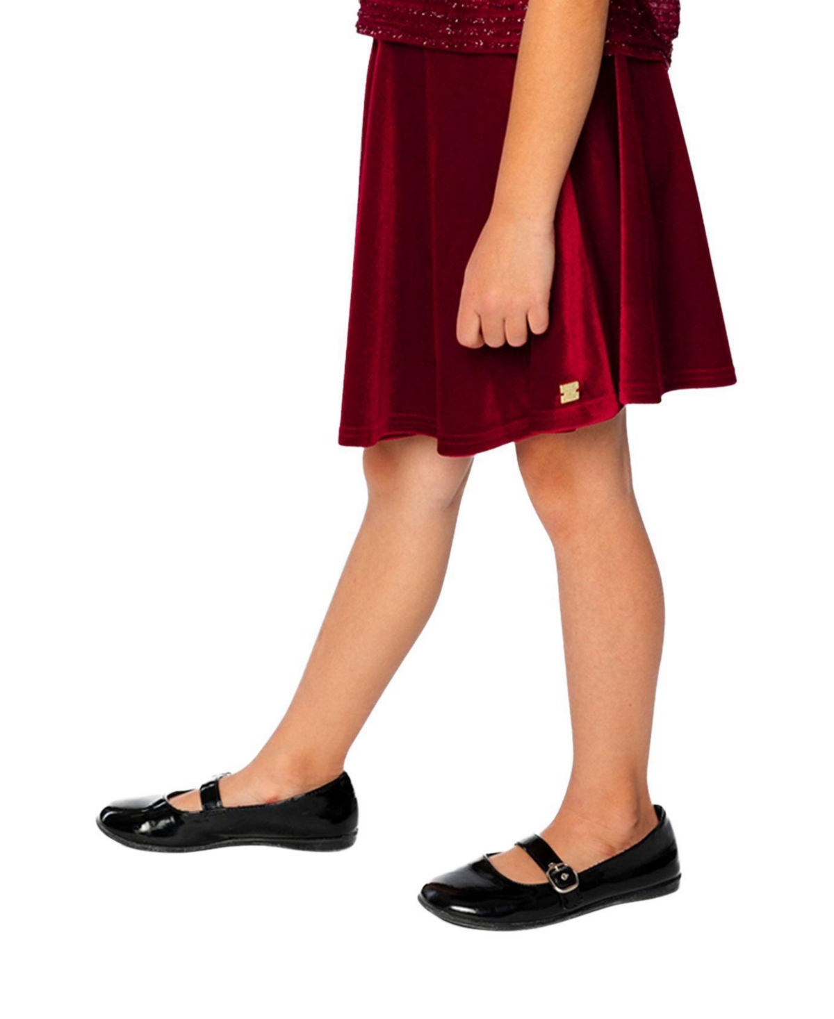 Deux par Toddler Girl ( 2 to 5 ) Velvet Skirt