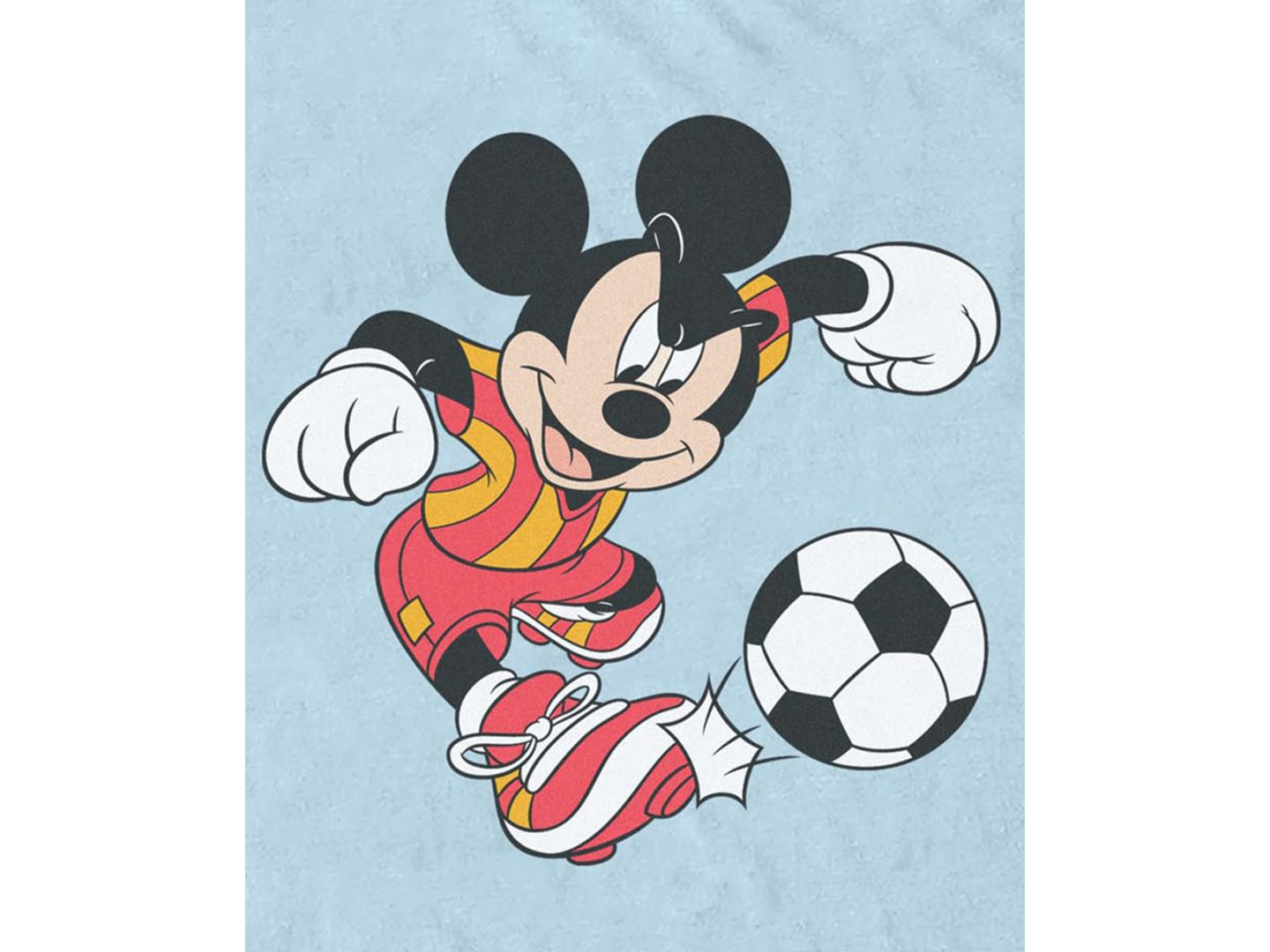 Мужская футболка Fifth Sun Mickey Soccer Graphic, цвет: Светлый синий — фото 3