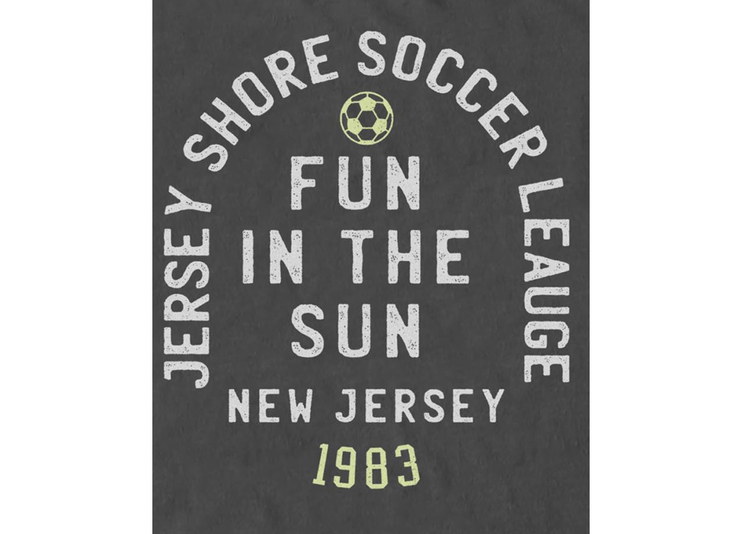 Men's Jersey Shore Soccer Graphic T-Shirt