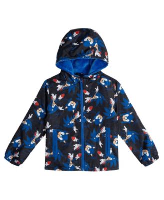 Boy's (4-10) Fleece Lined Rain Jacket