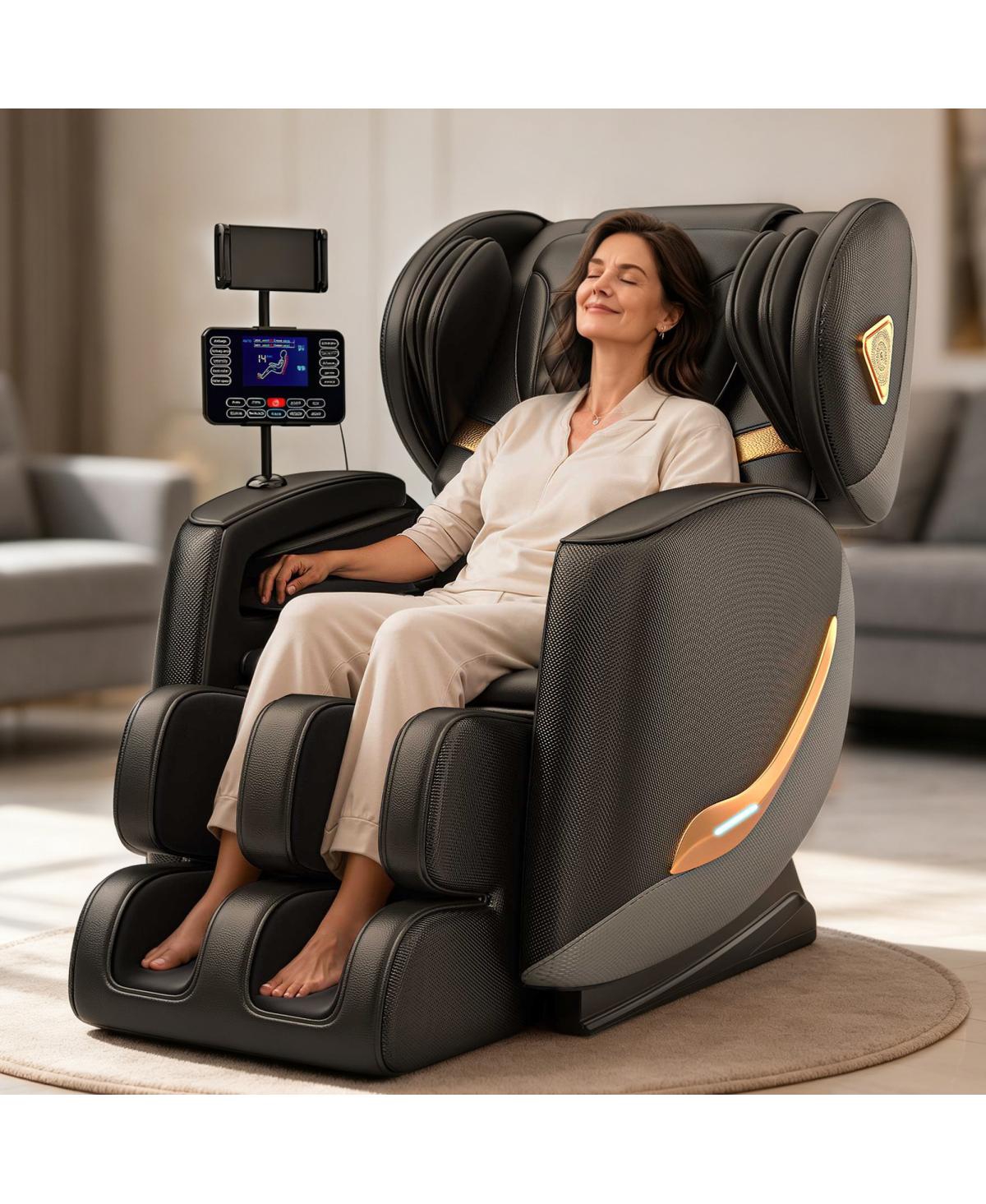 Streamdale Furniture Zero Gravity Full Body Massage Chair with Heating, Bluetooth, and Touch Screen