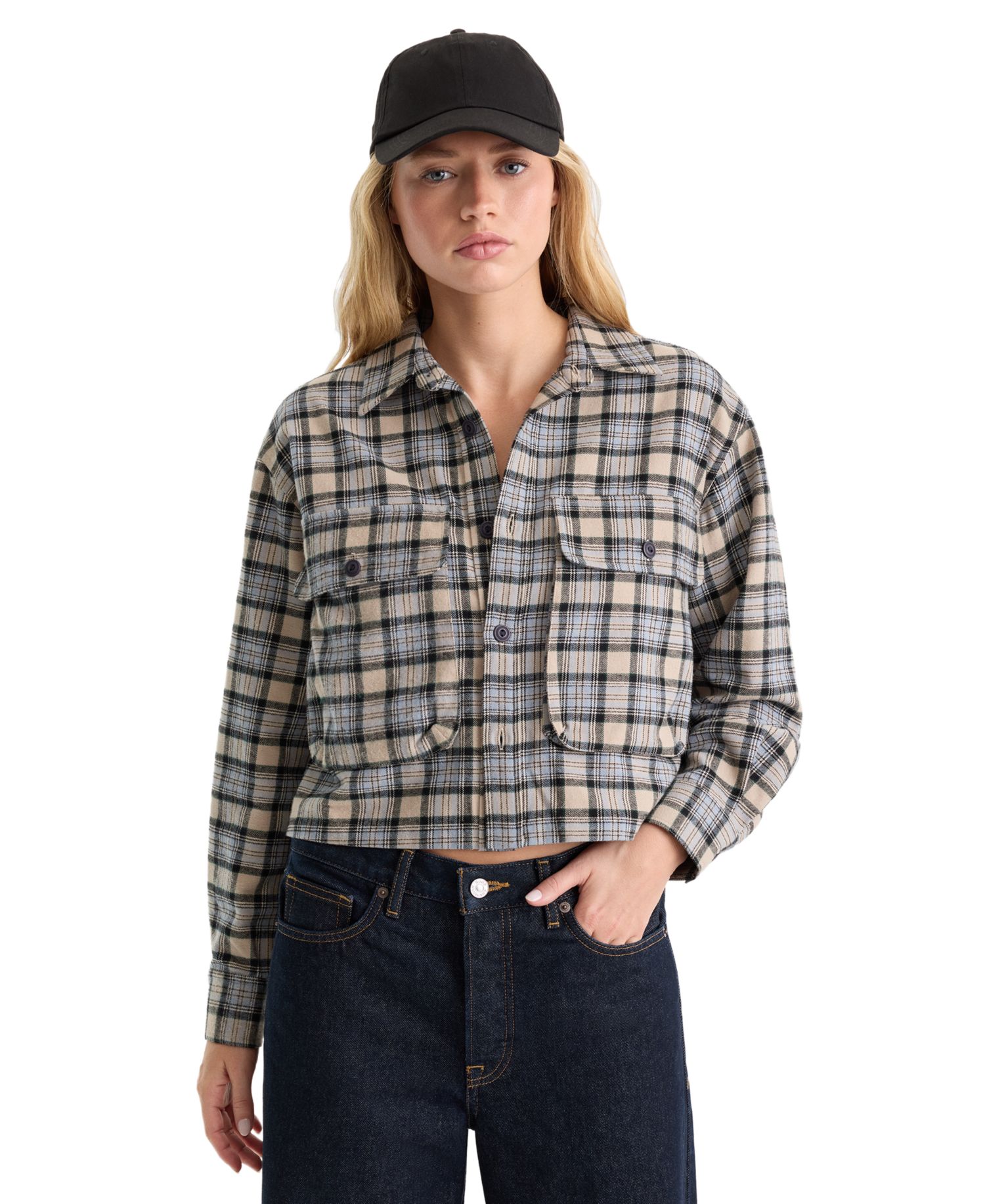 Women's Button-Front Collared Shirt