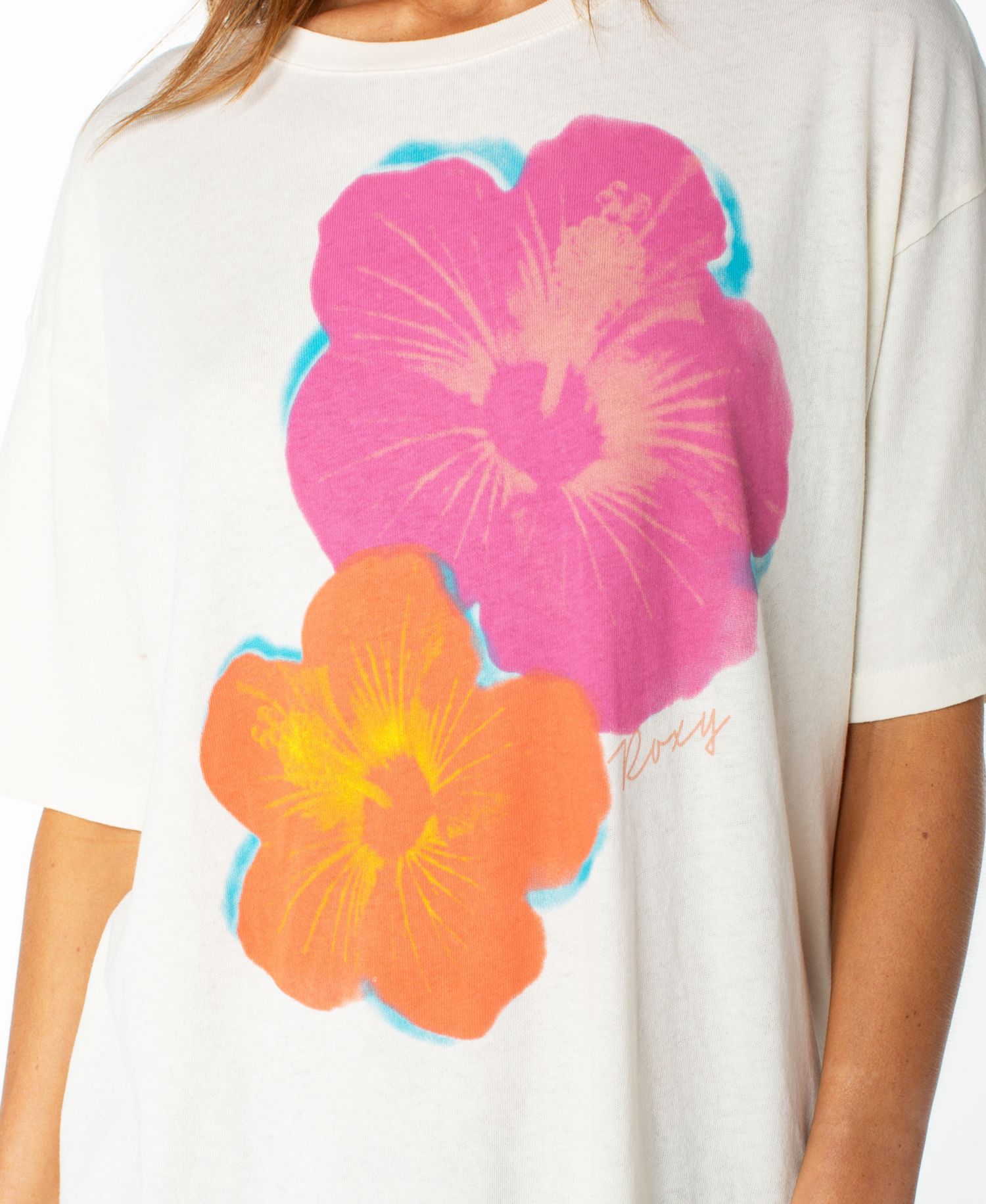 Women's Flower Glow Graphic Pull-On T-Shirt