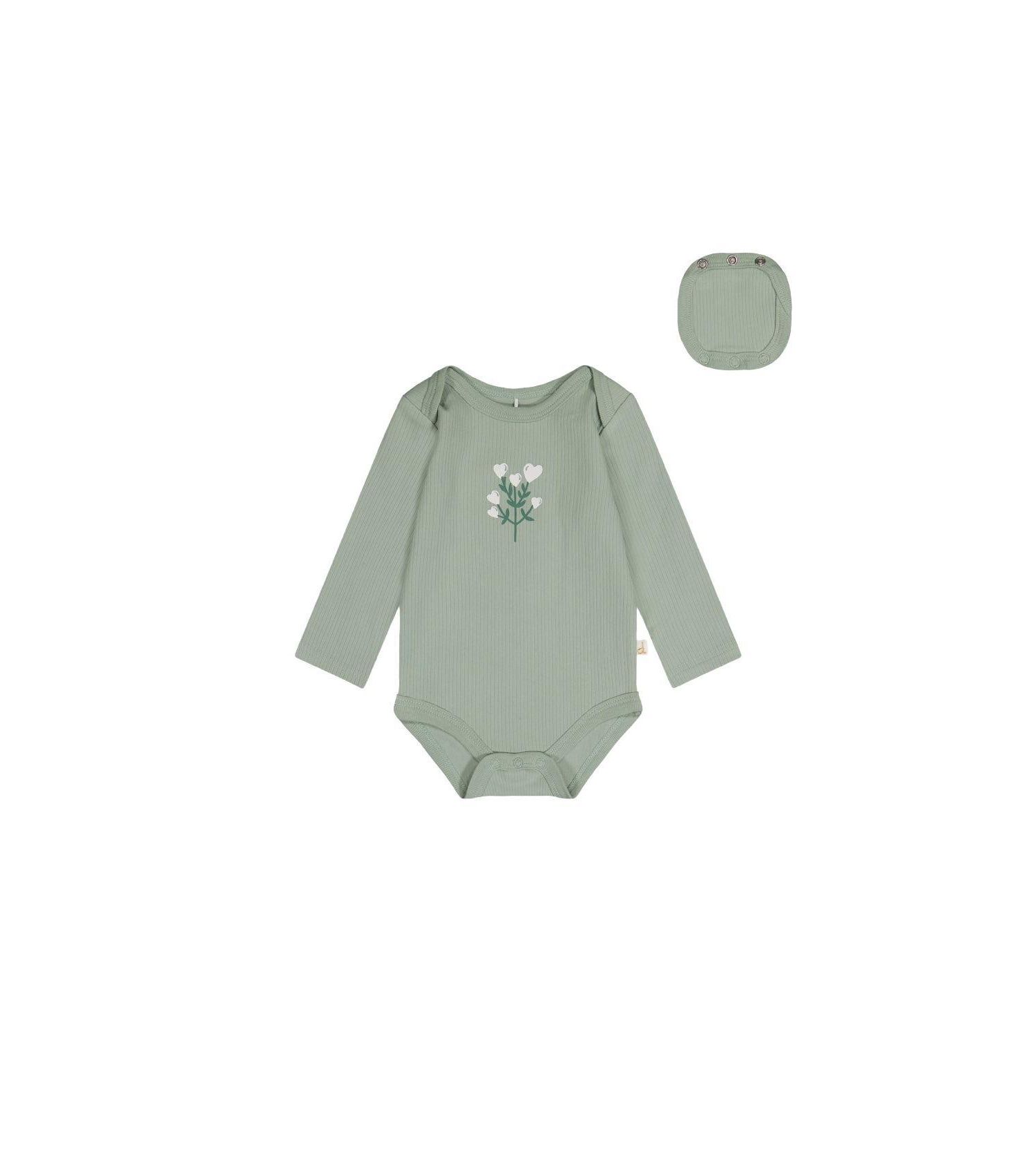 Baby Girl b ( 3M to 24M ) Cotton Onesie Greyish