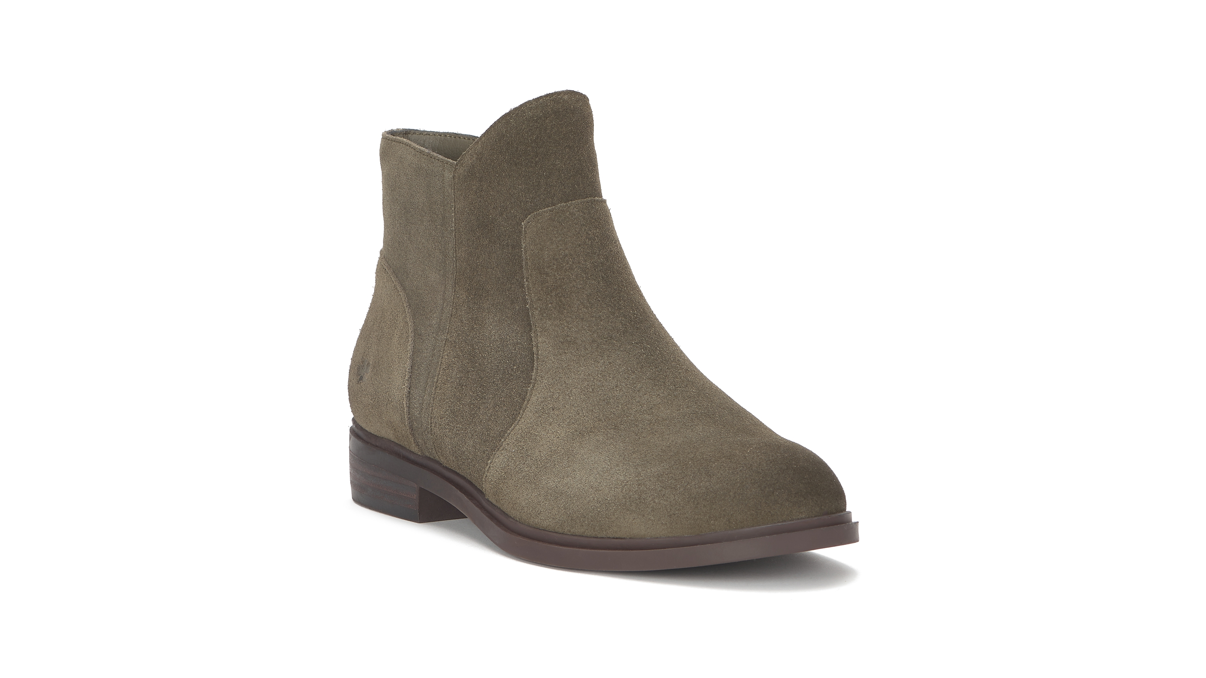 Lucky Brand Women's Suede Round Toe Ankle Booties