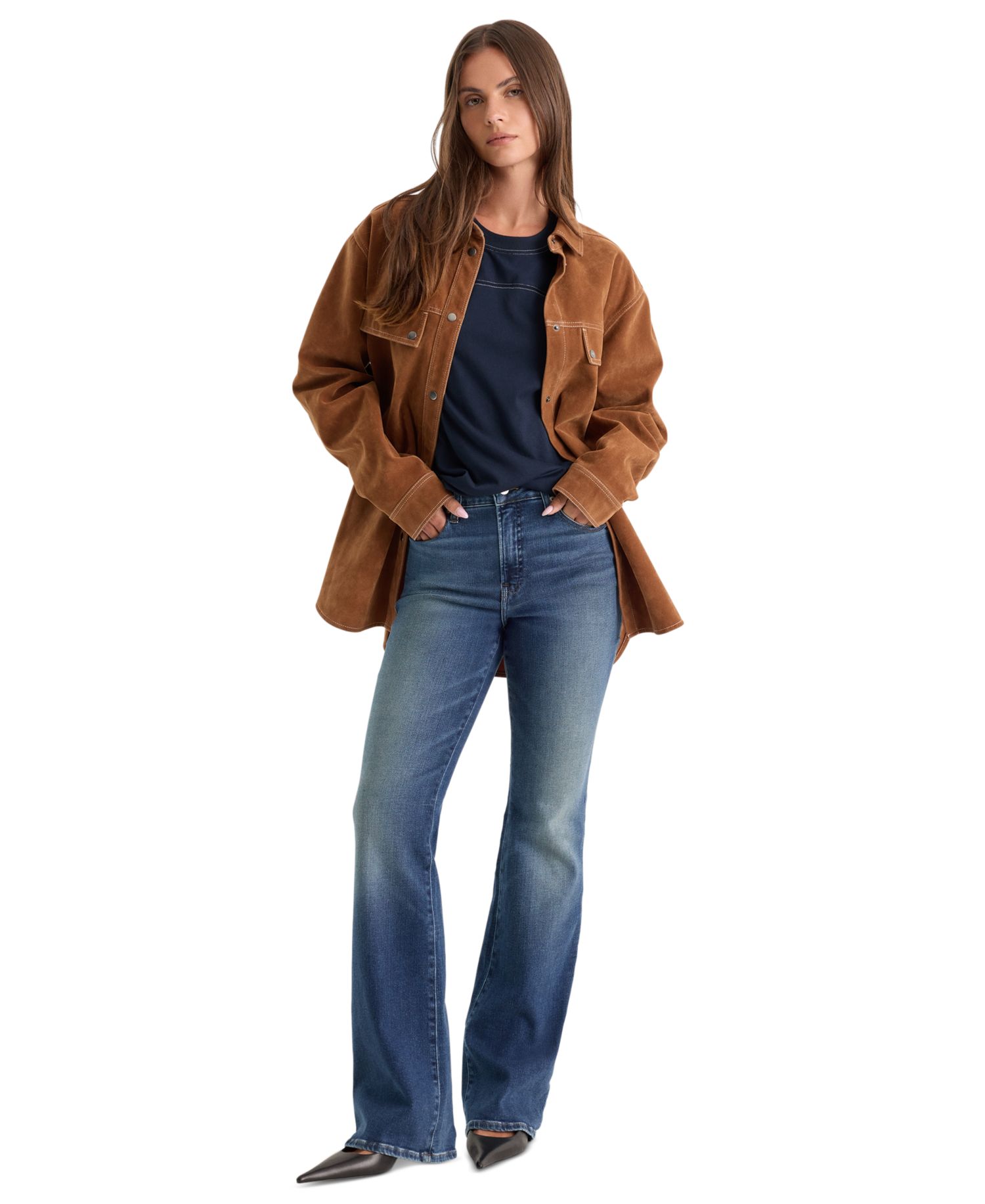 Women's High-Rise Slim Bootcut Jeans