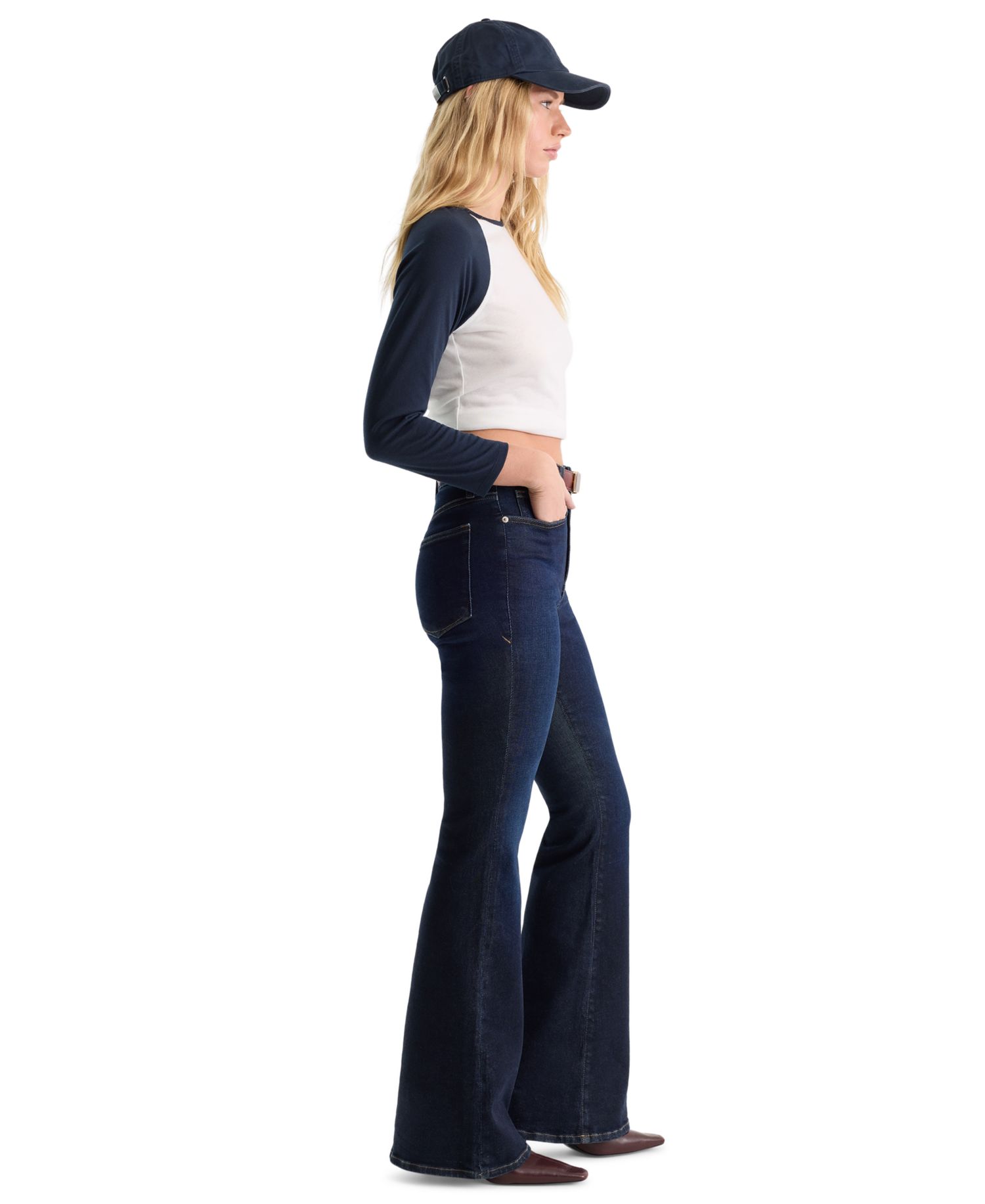 Women's Mid-Rise Slim Flare Jeans