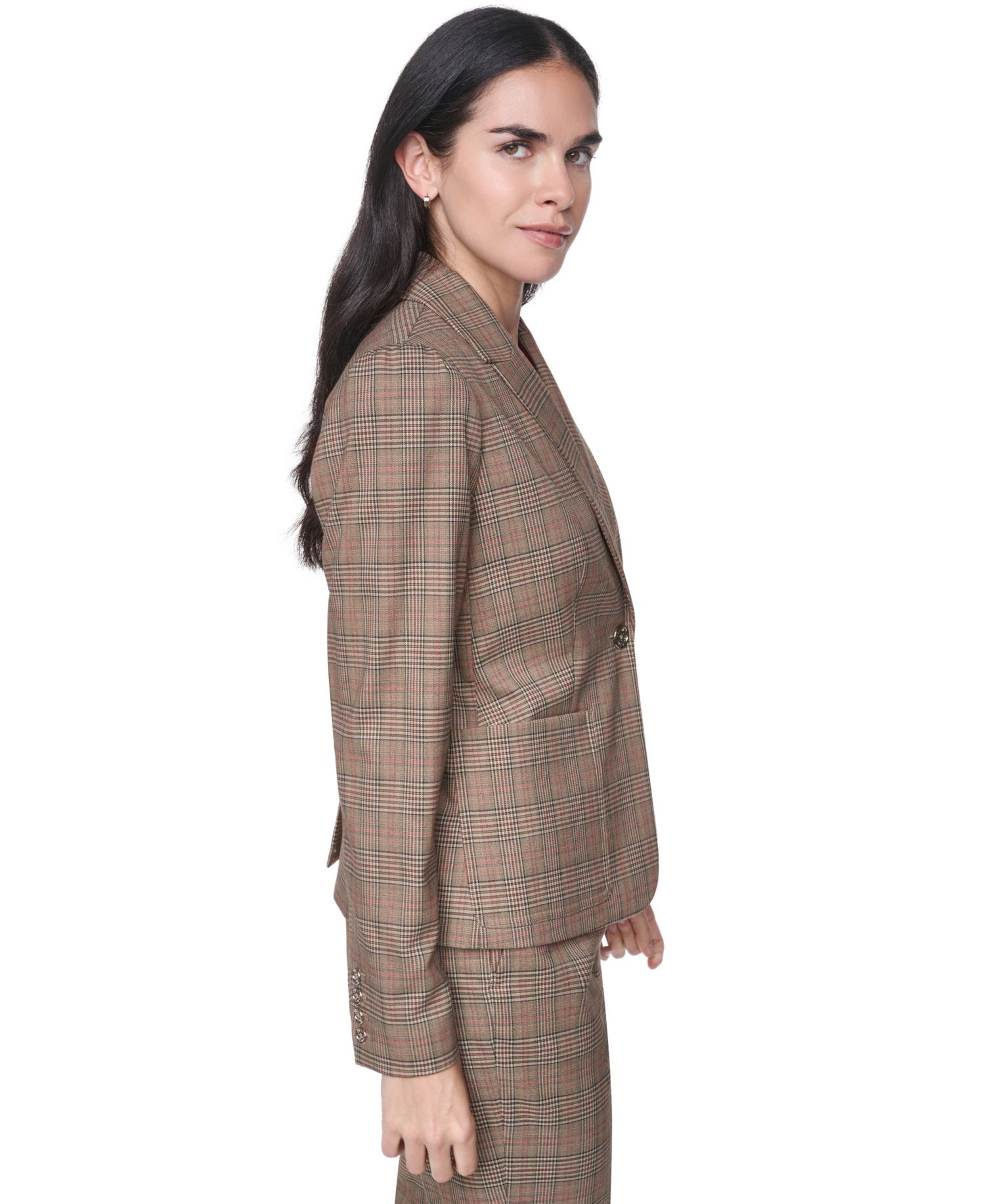 Women's Notch-Collar One-Button Blazer