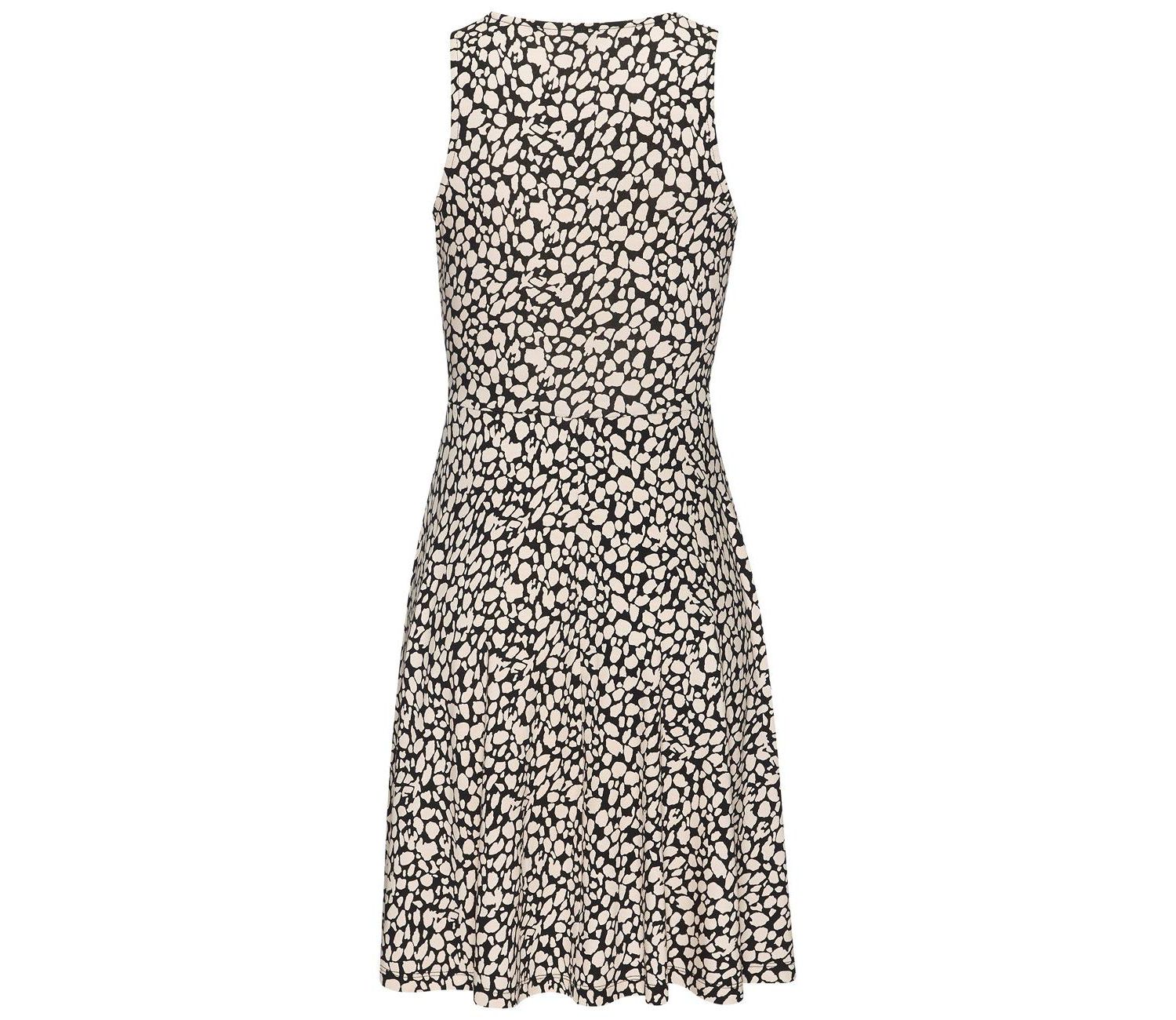 Women's Viscose Printed Look A-Line Short Dress