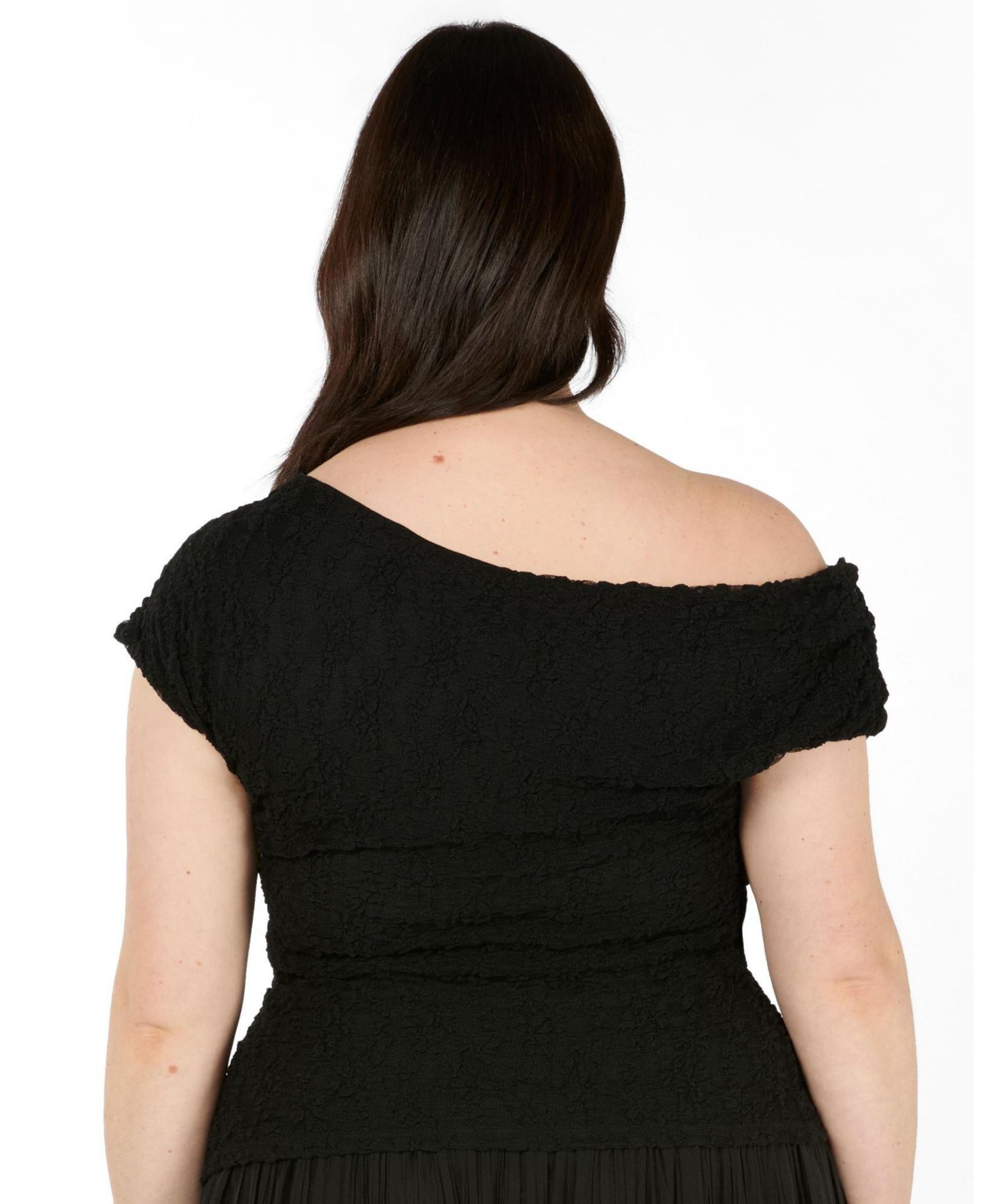 Women's Gia Lace One-Shoulder Fitted Top