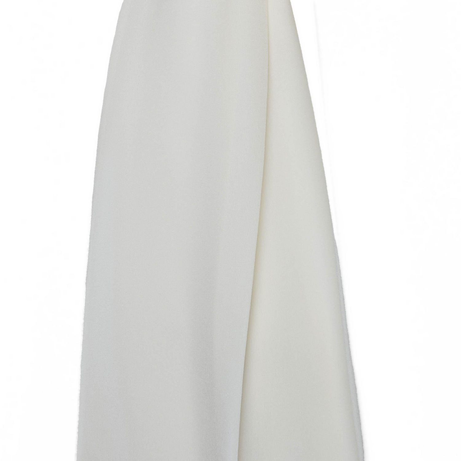 Women's Cream Silk Tie-Neck Long-Sleeve Blouse