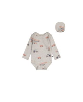 Baby Boys Cotton Onesie Printed Airplanes One Pieces