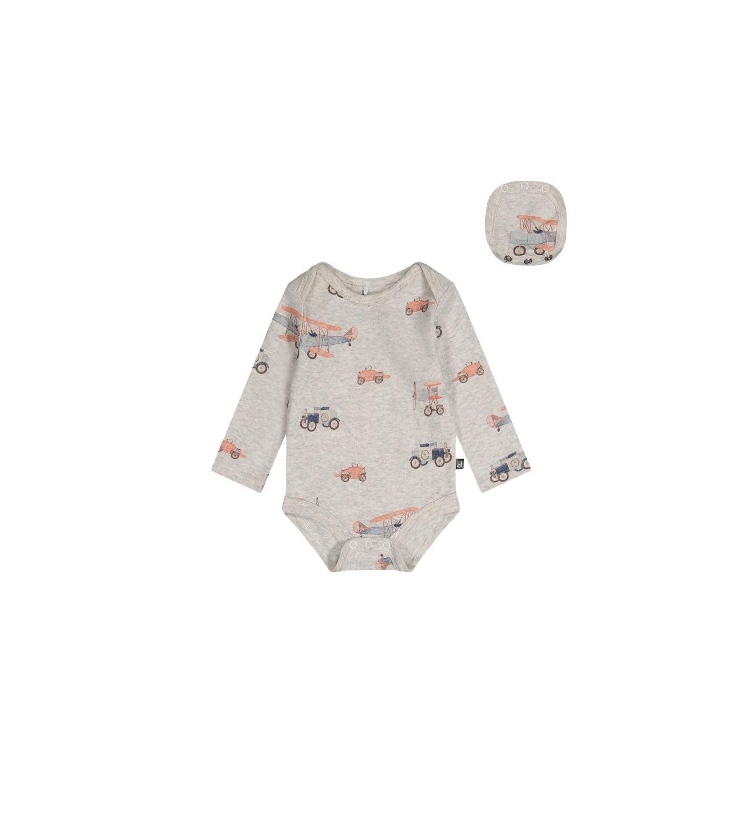 Baby Boys Cotton Onesie Printed Airplanes One Pieces