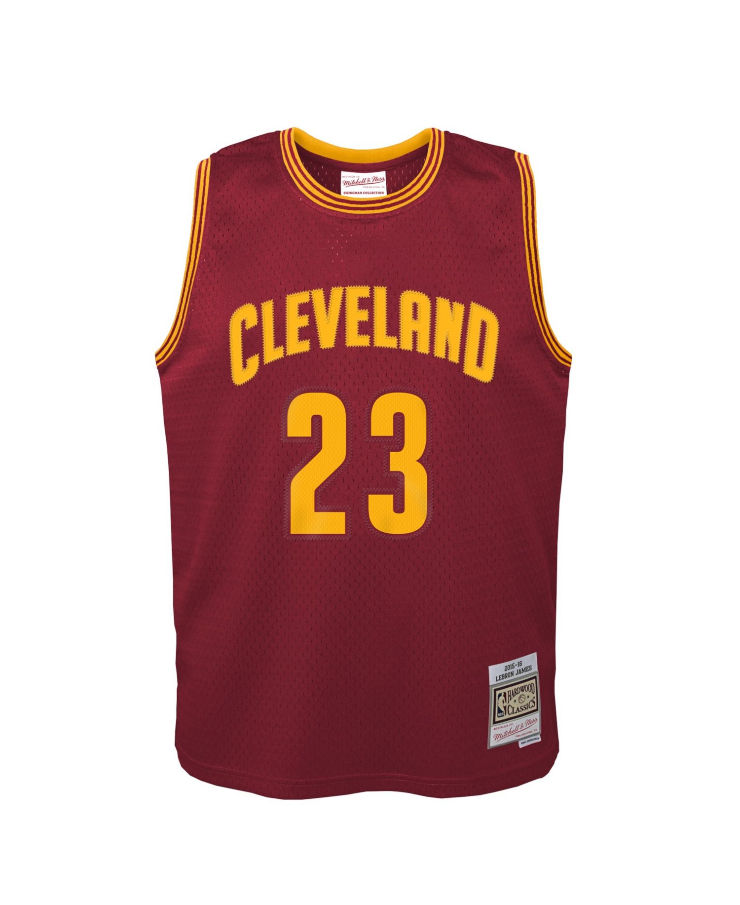 Big Boys and Girls LeBron James Wine Cleveland Cavaliers 2015/16 Hardwood Classics Swingman Jersey