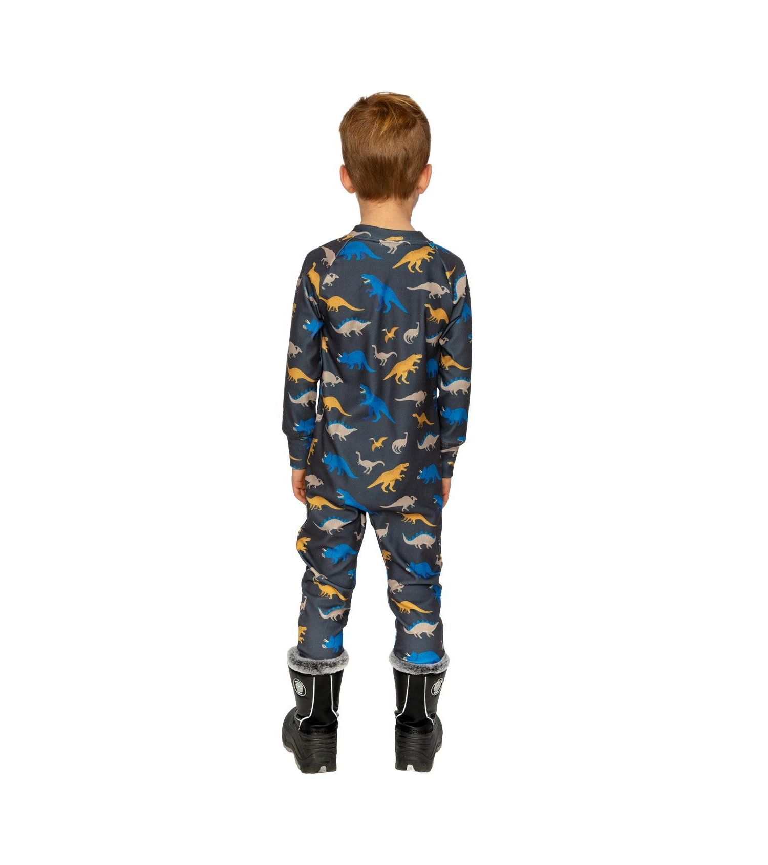 Baby Boys (6M- 24M) One Piece Thermal Underwear Dinosaur Print