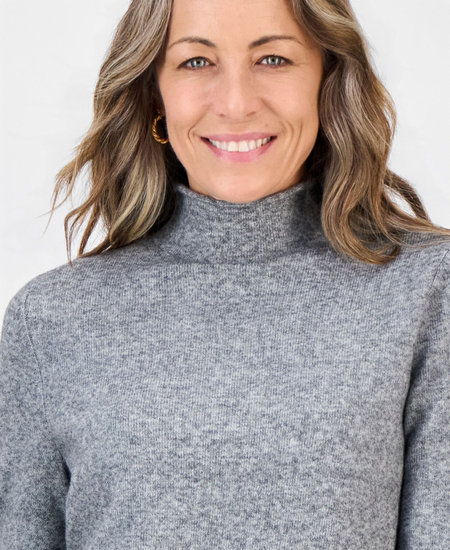 Petite Mock Neck Luxsoft Sweater