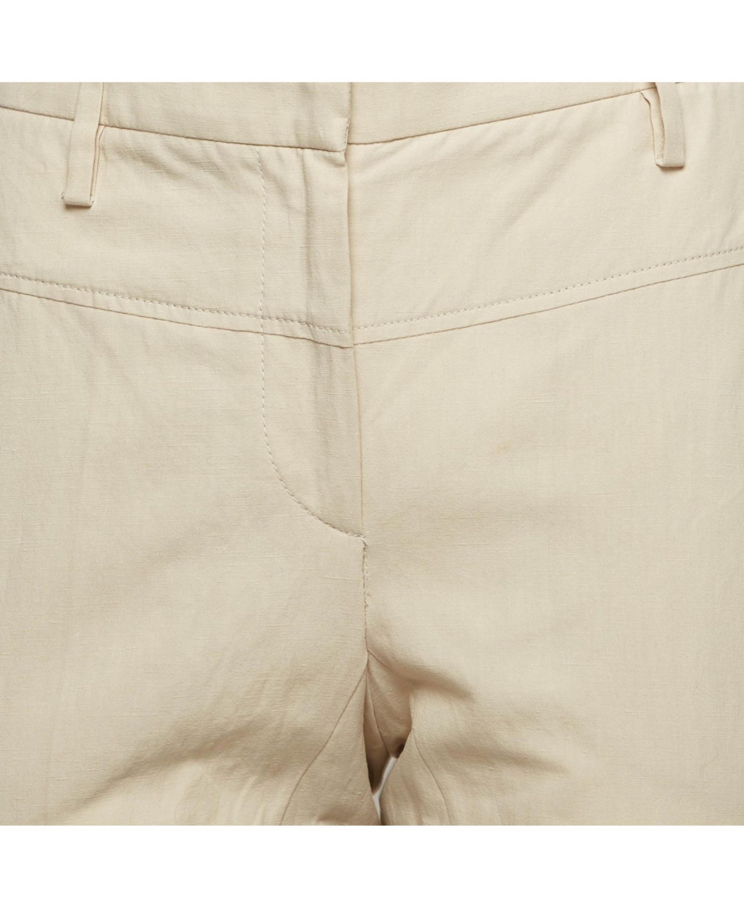 Women's Linen Blend Straight Fit Trousers