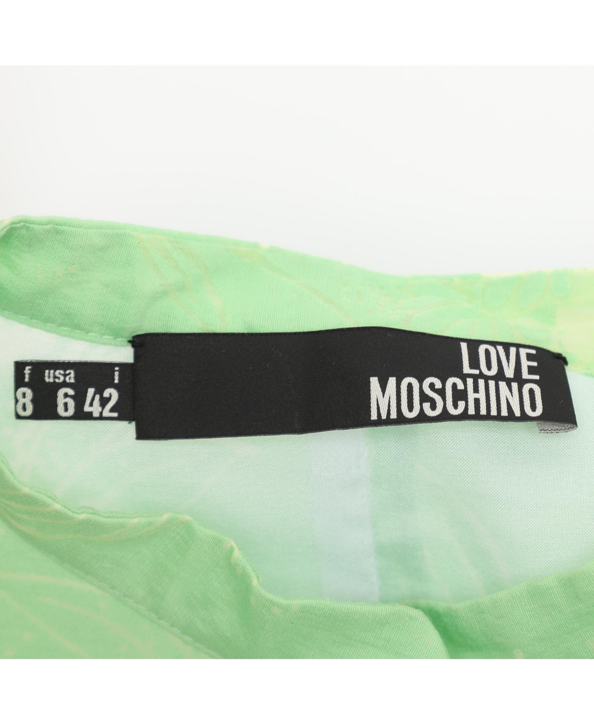 Pre-Owned Love Moschino Women's Printed Chiffon Sleeveless Maxi Dress