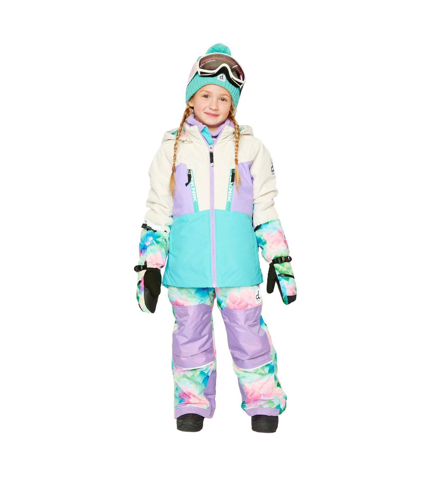 Little and Big Girl's (6-16) Two Piece Teknik Snowsuit