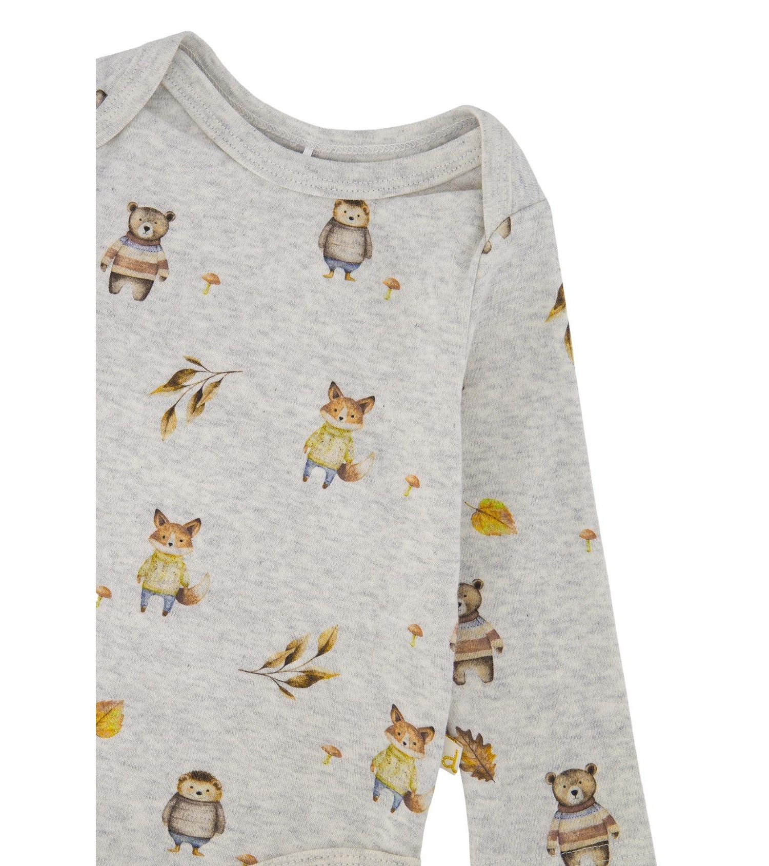 Baby Boy 3M TO 24M Cotton Onesie Animal Print