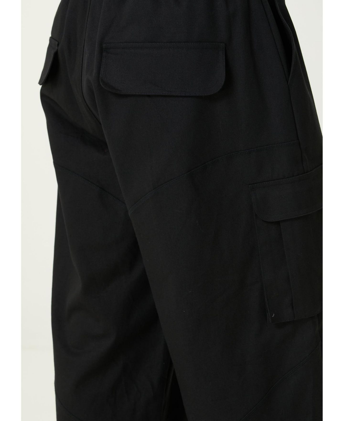 Мужские брюки PCFG Unisex Stretch Cotton-Blend Cargo, цвет: Чёрный — фото 8