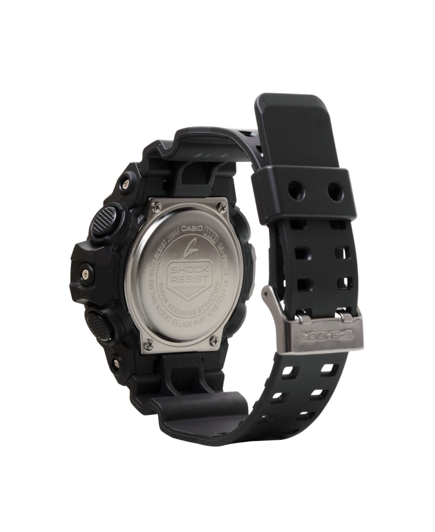 Мужские японские кварцевые часы G-Shock с чёрным корпусом из смолы, 53.4 мм — фото 3