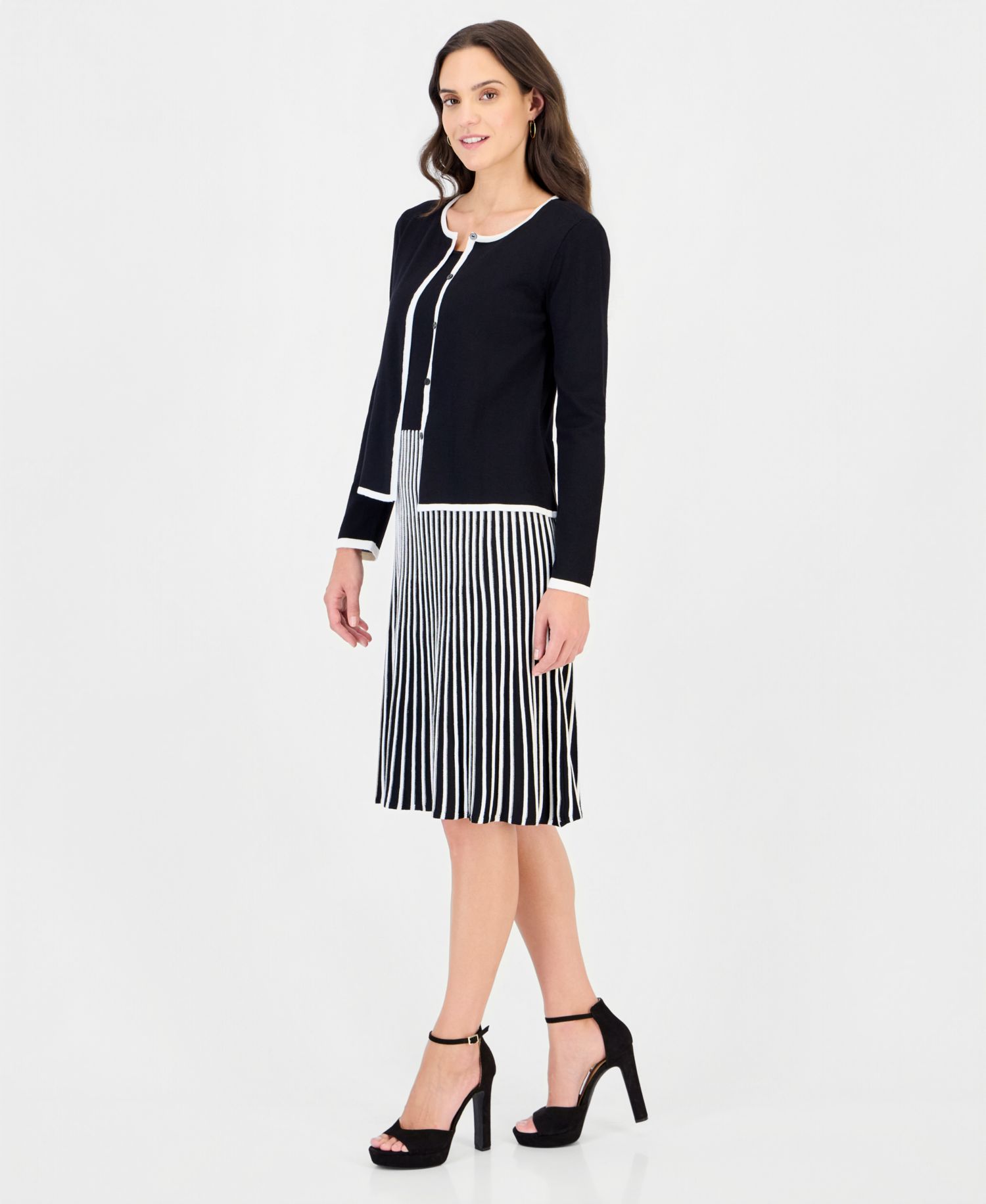 Women's Long-Sleeve A-Line Dress