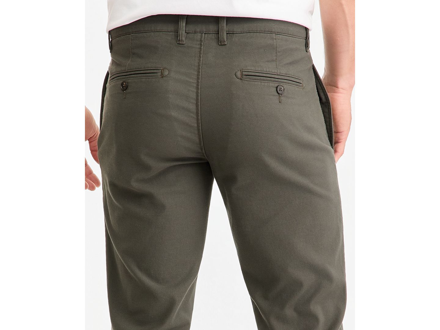 Мужские брюки Rodd & Gunn Motion Cotton Straight-Fit, цвет: Bayleaf — фото 5