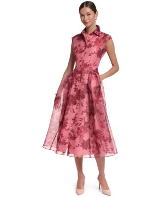 Women's Collared Midi Dress