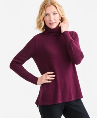 Women's Long-Sleeve Thermal Turtleneck Top