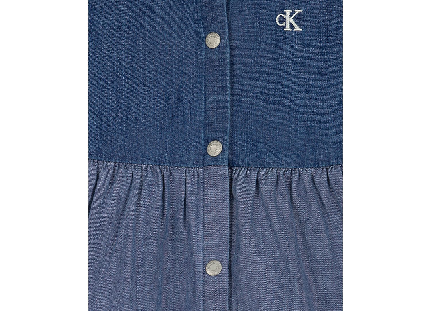 Toddler Girls' 2T-6X Collared Denim Button-Front Dress