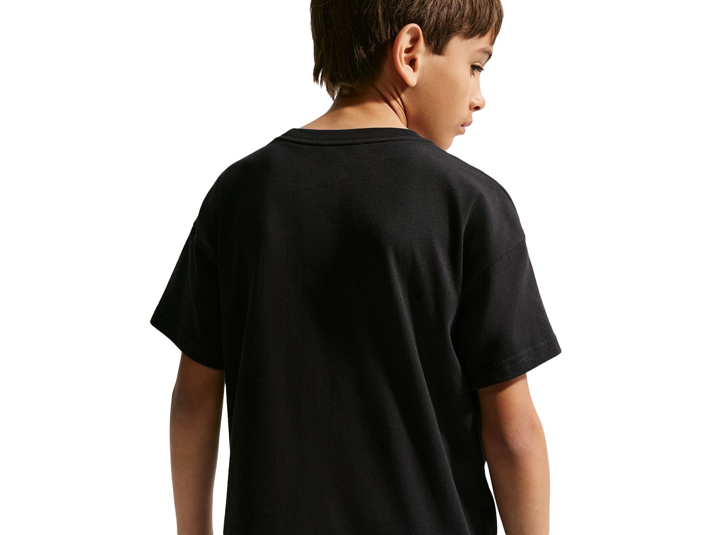 Футболка Nike Sportswear Graphic Print Short-Sleeve T-Shirt для мальчиков, цвет: Чёрный — фото 5