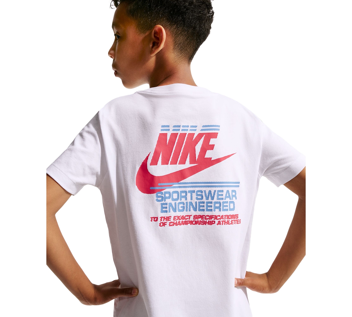 Nike Boys' 8-20 Sportswear Logo Print Short-Sleeve T-Shirt