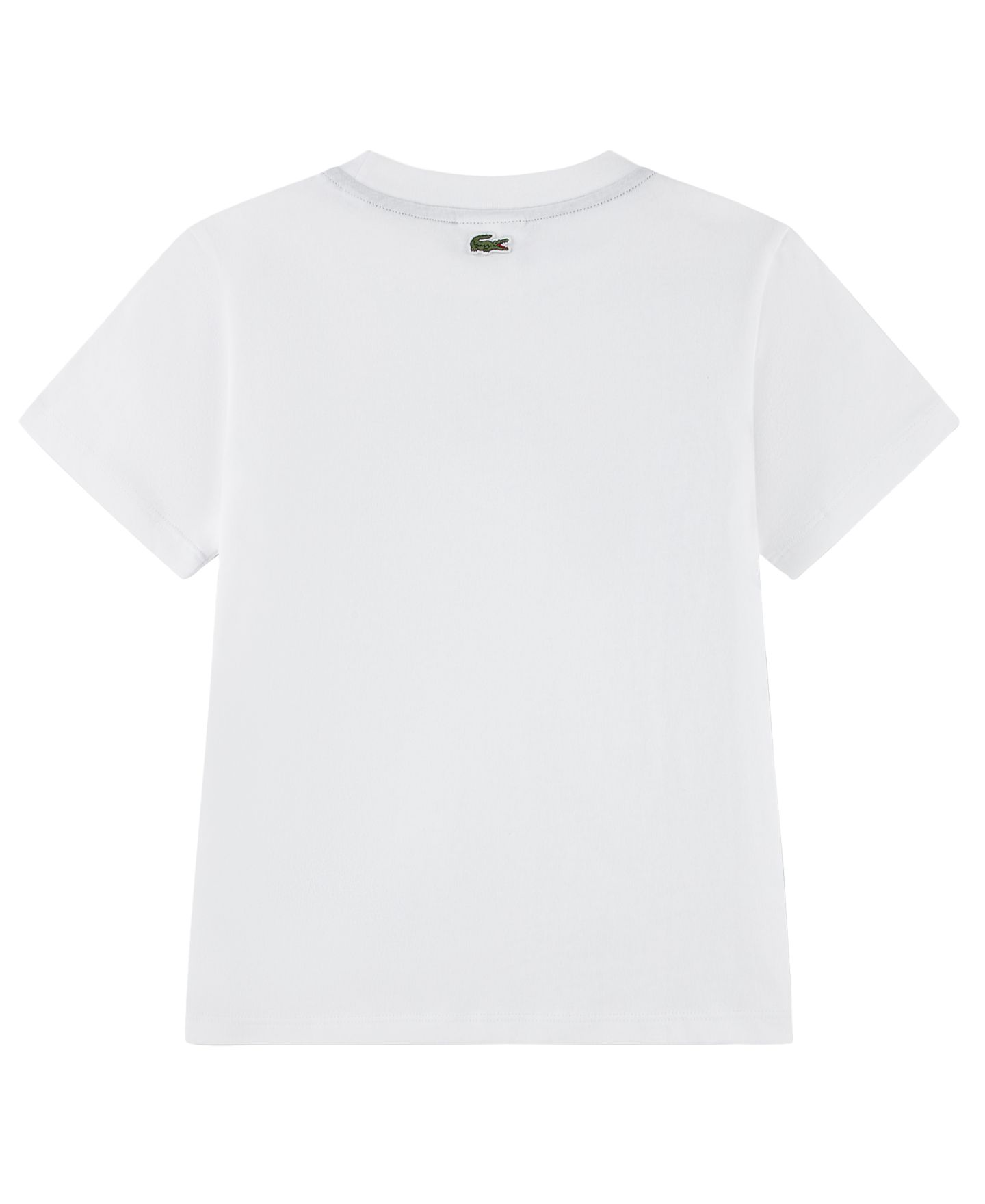 Футболка Lacoste Short-Sleeve Logo Patch для мальчиков, цвет: Blanc — фото 2