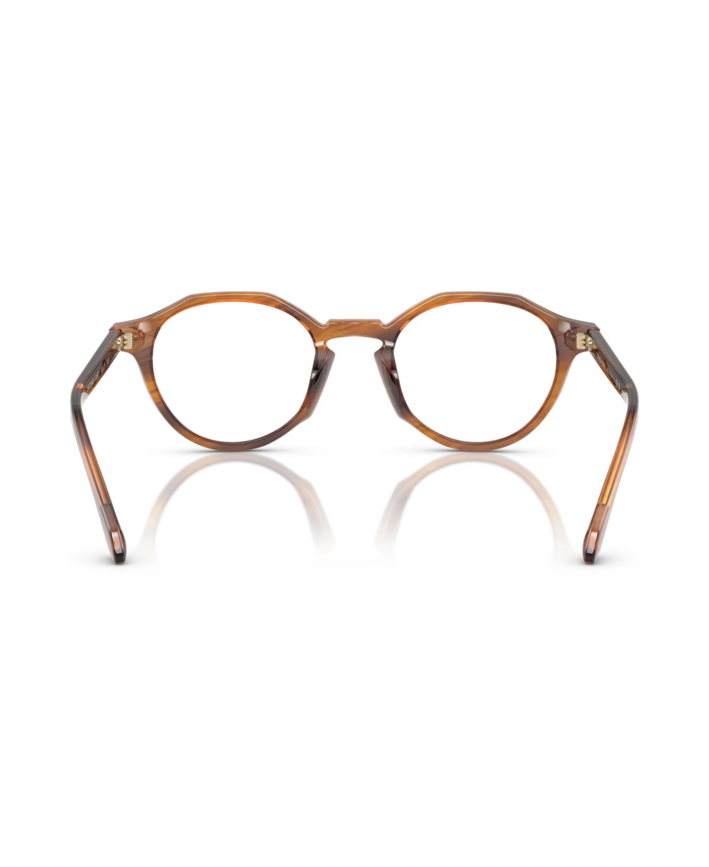 Мужские очки Giorgio Armani Eyeglasses, AR7264U, цвет: Полосатый коричневый — фото 10