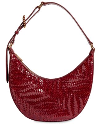 Charli Woven Crescent Adjustable Small Shoulder Handbag