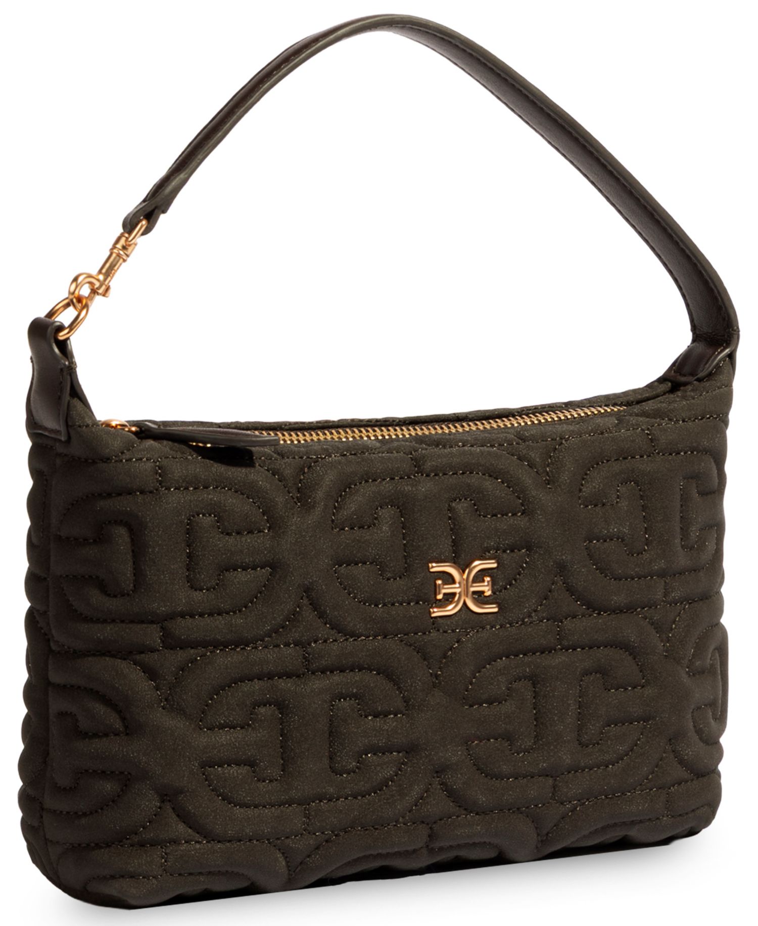 Ethyl Quilted Zip-Top Demi Small Shoulder Handbag