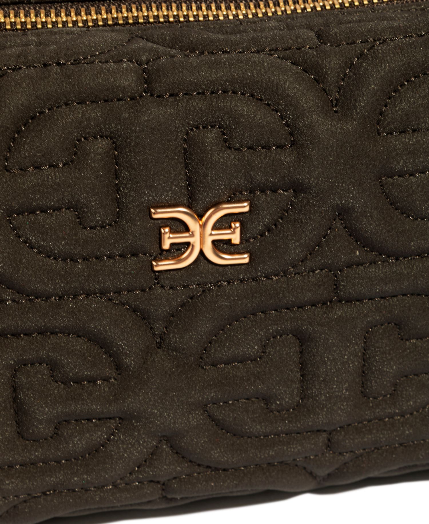Ethyl Quilted Zip-Top Demi Small Shoulder Handbag