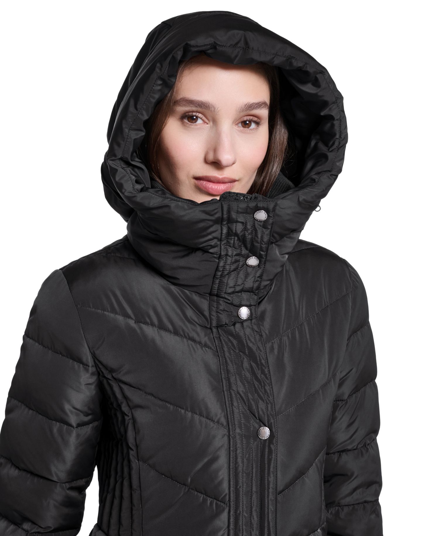 Women's Quilted Puffer Hooded Coat