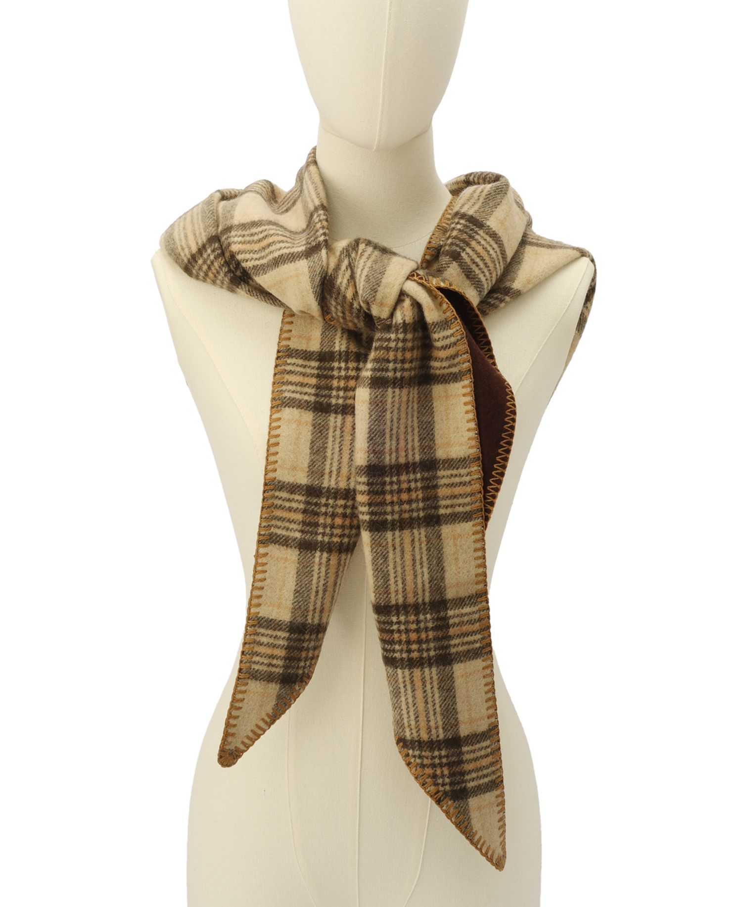 Lucy Plaid Triangle Scarf