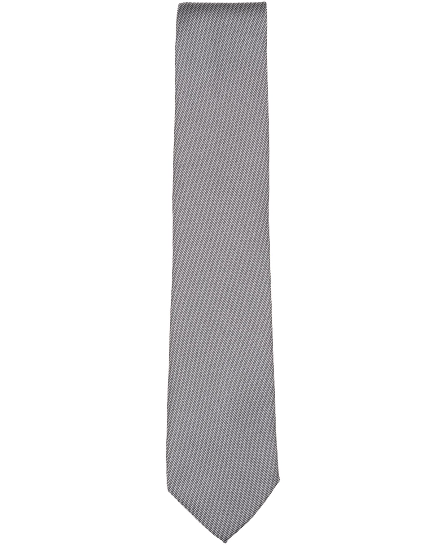 Мужской галстук Perry Ellis Amato Solid Classic Tie, цвет: Угольный — фото 2