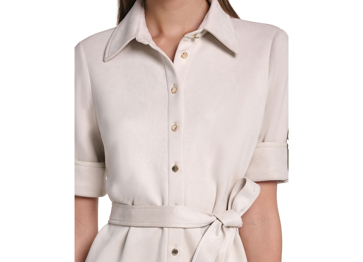 Women's Belted Midi Dress