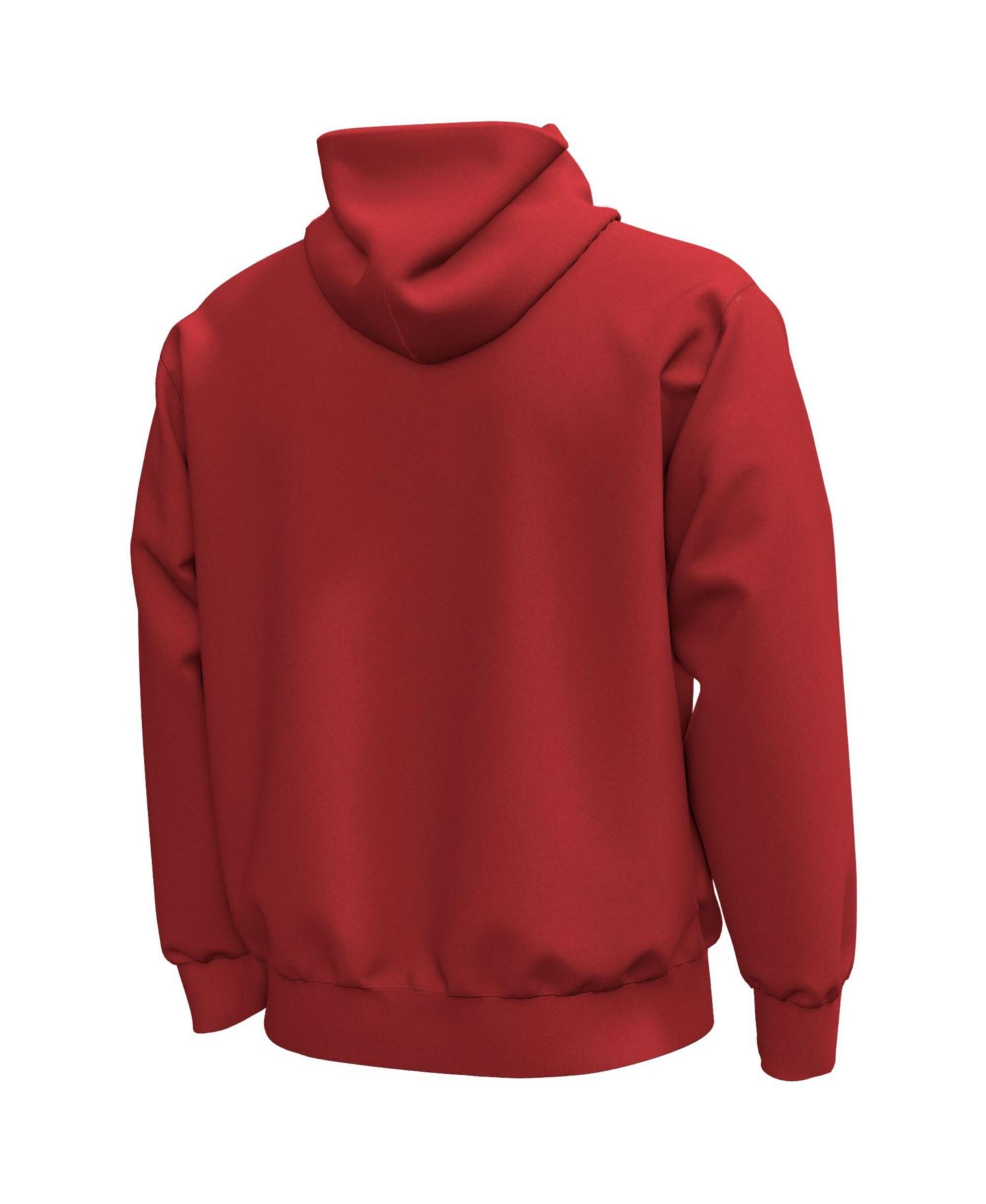 Men's Red Wisconsin Badgers Cheesehead Bucky Icon Fleece Hoodie