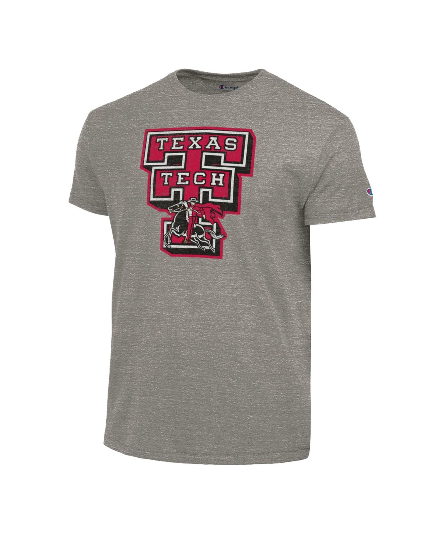Men's Charcoal Texas Tech Red Raiders Triumph Tri-Blend T-Shirt