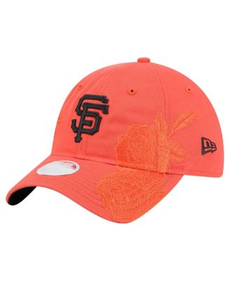 Women's Orange San Francisco Giants Roses 9TWENTY Adjustable Hat