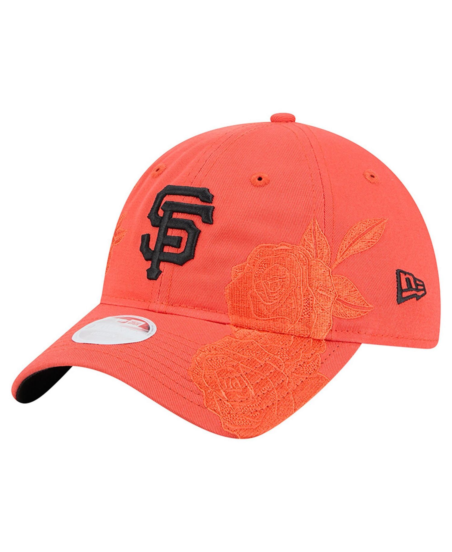 Women's Orange San Francisco Giants Roses 9TWENTY Adjustable Hat
