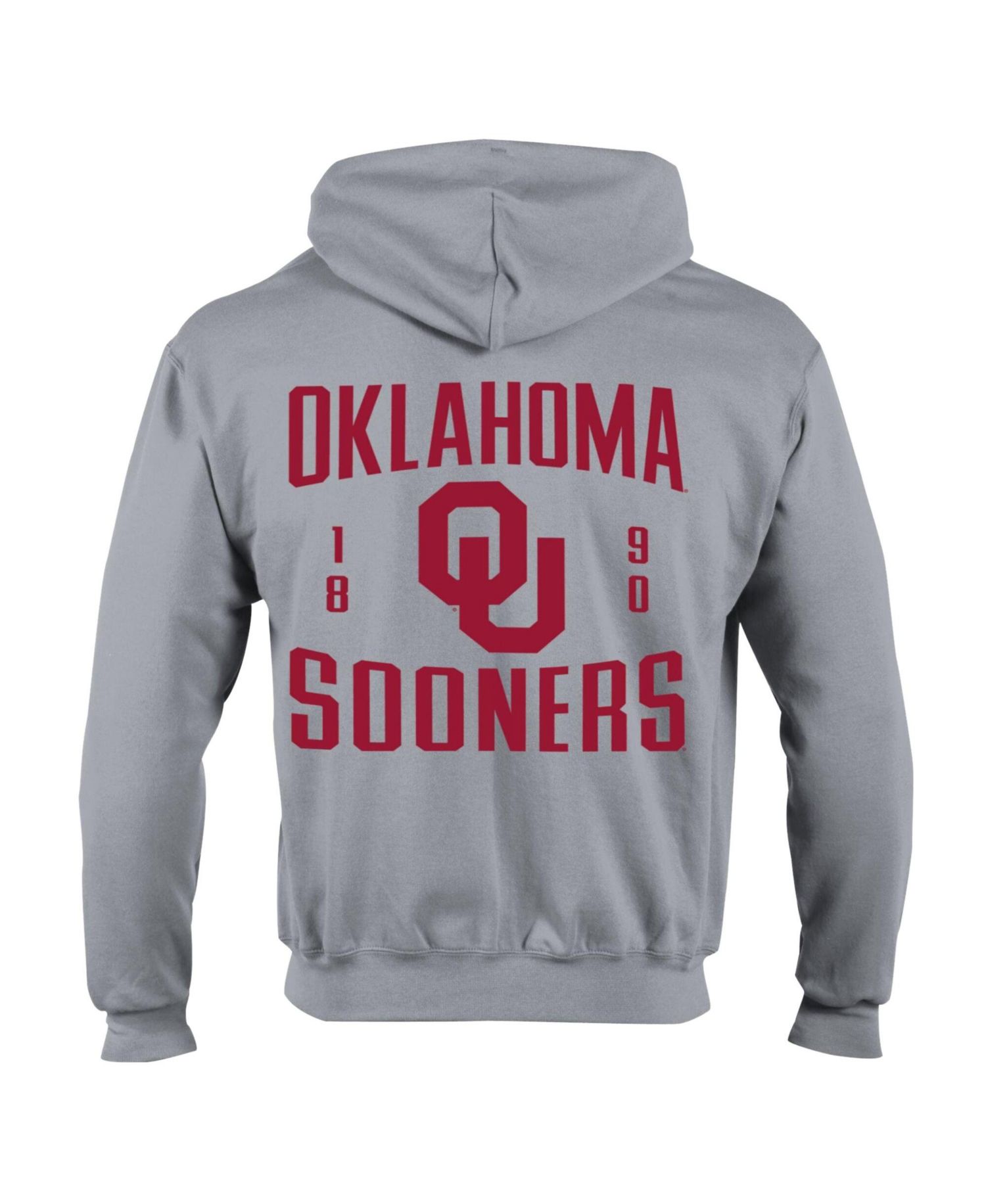 Men's Gray Oklahoma Sooners Varsity Power blend Full-Zip Fleece Hoodie