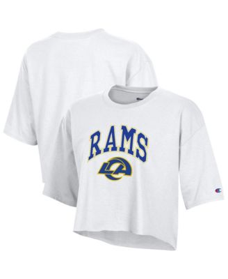 Women's Los Angeles Rams Boyfriend Cropped T-Shirt